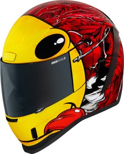 ICON Airform Brozak MIPS Helmet 2XL Red/Yellow - Full-face helmet with MIPS technology