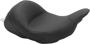 Lowdown Plain Vinyl Solo Seat - For 06-20 Harley FLH FLT