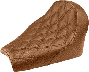 Renegade Lattice Solo Seat Brown Gel - For 18-19 Indian Scout Bobber