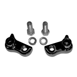 Black Rear Lowering Block Kit - For 02-08 Harley Davidson FLHT/FLHR/FLTR