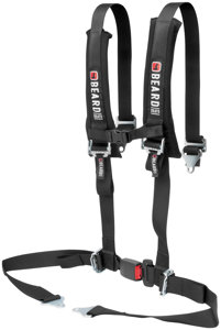 4 Point Beard Safety Harness - 2" x 2" w/Pads Auto Style Buckle