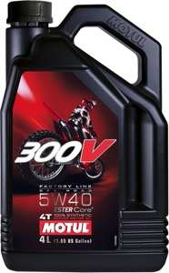 300V 4T Factory Line Offroad Synthetic Oil 5w40 - 4 Liter