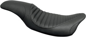 Tripper Ribbed Vinyl 2-Up Seat Low - For 08-20 Harley FLH FLTR