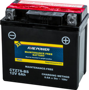 Maintenance Free Sealed Battery - Replaces YTZ7S-BS