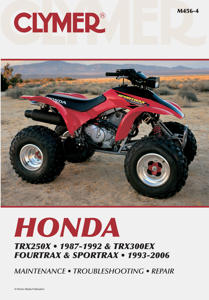 Shop Repair & Service Manual - Soft Cover - TRX250X/300EX