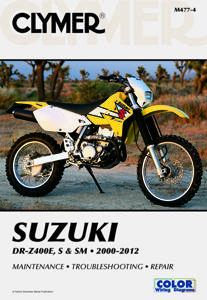 Shop Repair & Service Manual - Soft Cover - For 2000-2012 Suzuki DRZ400E, DRZ400S & DRZ400SM