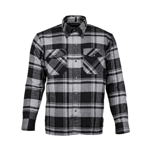 "The Bender" Men's Armored Riding Flannel Storm Grey Medium