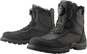 Black Stormhawk Boots - Size 8 - Waterproof Street Bike Boots