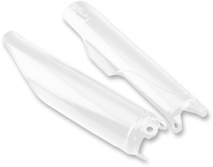 White Fork Guards - For 02+ CR 2T, 06-18 CRF250R, 06-21 CRF450R