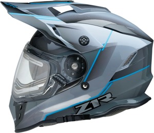 Range Bladestorm Dual-Sport Snow Helmet X-Large - Gray/Black/Blue