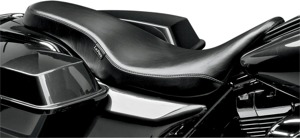 Cobra Plain Vinyl Seat - Black - For 08-20 Harley FLH FLT