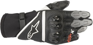 GPX V2 Motorcycle Gloves Black/White 3X-Large