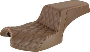 Step-Up Front Lattice 2-Up Seat Brown - For 20-24 Indian Challenger