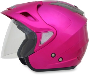 FX-50 Open Face Street Helmet Gloss Pink Small