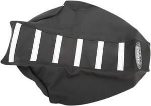 6-Rib Water Resistant Seat Cover Black/White - For 2018 Yamaha YZ450F