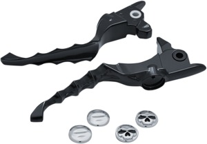 Zombie Aluminum Mechanical Brake/Clutch Lever Set Gloss Black