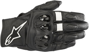 Celer V2 Leather Motorcycle Gloves Black Medium