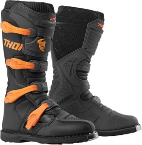 Blitz XP Dirt Bike Boots - Charcoal & Orange MX Sole Men's Size 9