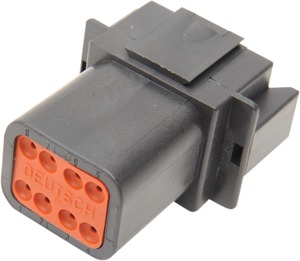 8 Wire Deutsch Plug - 8 Wire Deutsch Recpt Blk