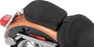 Plain SR Vinyl Pillion Pad - Black - For 96-17 Harley Dyna