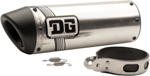 Universal V2 Slip On Exhaust Muffler w/ 1-1/2" Inlet