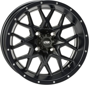 Hurricane Wheel Black 15X7 4/156 4+3