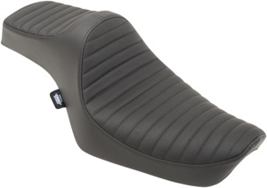 Predator Classic Stitch Vinyl 2-Up Seat - Black - For 82-03 Harley XL