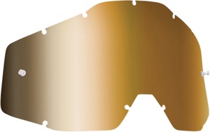 FMF PowerBomb/PowerCore Goggle Lens - True Gold Mirror - Replacement lens for FMF PowerBomb/PowerCore