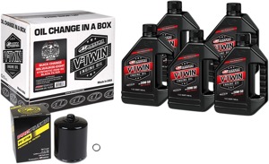 V-Twin Oil Change Kit Synthetic w/ Black Filter Milwaukee-Eight