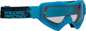 Qualifier Black / Blue Agroid Goggles - Clear Lens