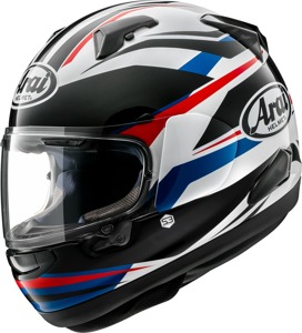 Arai Quantum-X Ray Helmet Large White - Full face helmet with Ray graphic