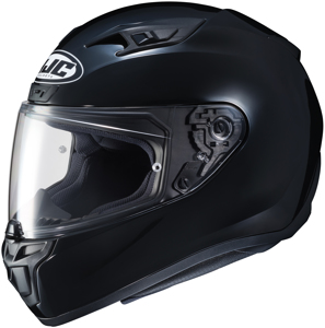 i10 Solid Black Full-Face Street Motorcycle Helmet X-Small