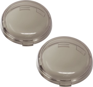 Smoke 2" Bullet Style Turn Signal Lenses - Pair - Replaces Harley 68973-00 for 99+ 2" Bullet Signals