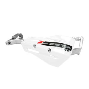 Drop Handguard Handlebar Armor / XC Protector Kit - 1-1/8" White / Gray