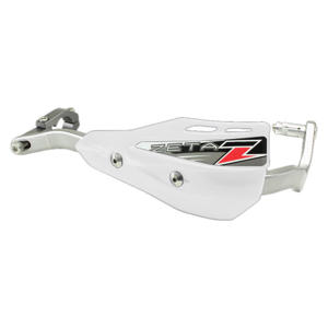 Drop Handguard Handlebar Armor / X2 Protector Kit - 1-1/8" White / Gray