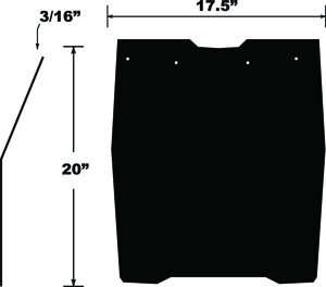 Snow Flap PDP Fits 13-17 Ski Doo