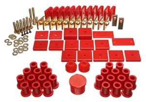 Red Hyper-Flex Master Bushing Set Fits 64-78 Toyota FJ40 Land Cruiser