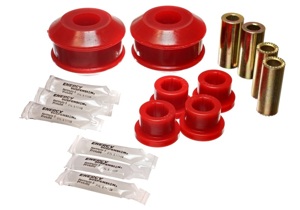 Red Front Control Arm Bushing Set by Energy Suspension - Fits 03-05 Mitsubishi Lancer EVO 8