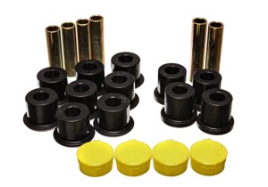 Black Rear Leaf Spring Bushing Se - For 98-03 Dodge Durango 2WD / 00-03 Dodge Durago 4WD