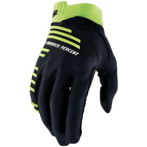 100% R-Core Men's Gloves Black/Lime Medium