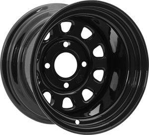 Delta Steel Wheel Black 4/156 14X7 4+3 10mm