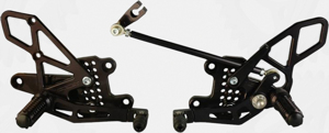 V2 Adjustable Rearset - Black - For 08-16 Honda CBR1000RR