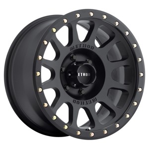 MR305 NV 18x9 0mm Offset 6x135 94mm CB Matte Black Street Loc Wheel