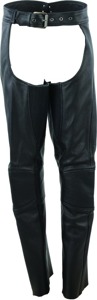 Sierra Leather Chaps Black Womens - 2XL