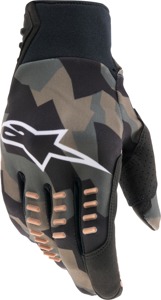 Alpinestars SMX-E Gloves Black/Camo/Sand Medium - Off-road gloves, fits Medium size