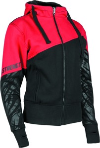 Cat Outa Hell Hoody Red/Black Womens - Large