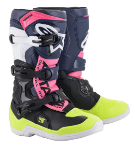 Youth Tech 3S Boots Black/Dark Blue/Neon Pink US Y-08