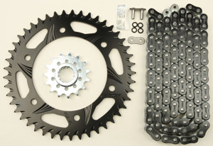 V3 Chain & Sprocket Kit Black RX Chain 520 16/47 Black Steel - For 06-10 Suzuki GSX-R750