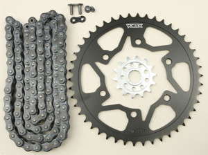 V3 Chain & Sprocket Kit Black SX Chain 520 14/46 Black Steel - For 15-19 Yamaha YZF-R3