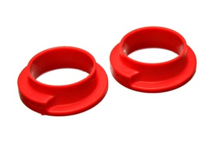 Universal 2-3/16in ID 3in OD 1in H Red Coil Spring Isolators (2 per set)